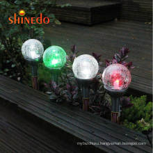 outdoor decorative glass solar garden ball solar spot led light